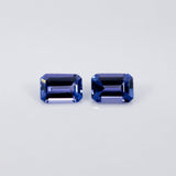 Natural Earth Mined AAA Tanzanite Emerald Cut 7x5mm 0.85cts – Heat Treated Loose Gemstone for Custom Jewelry - One Stone
