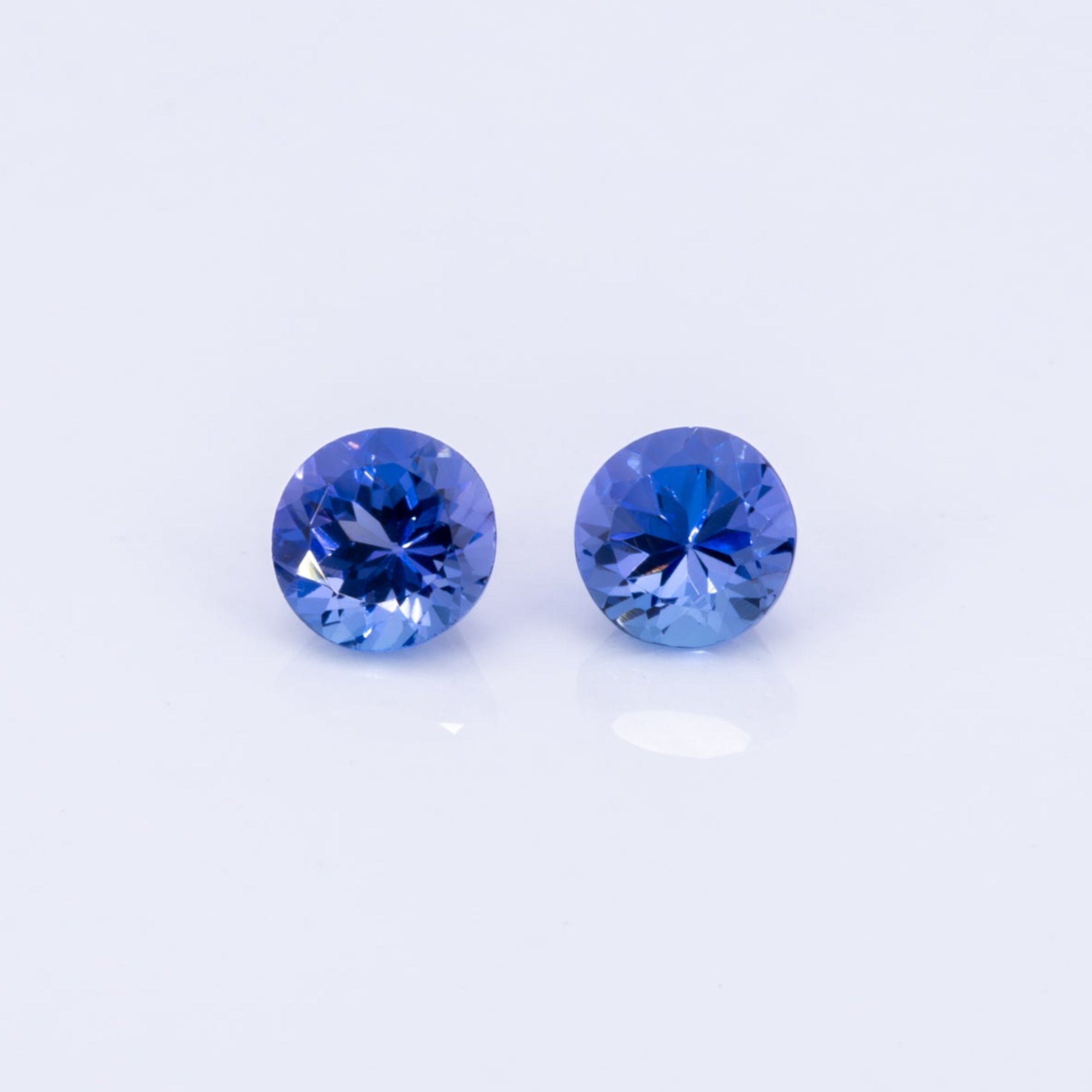 0.47ct aaa tanzanite round 5mm loose blue gemstone