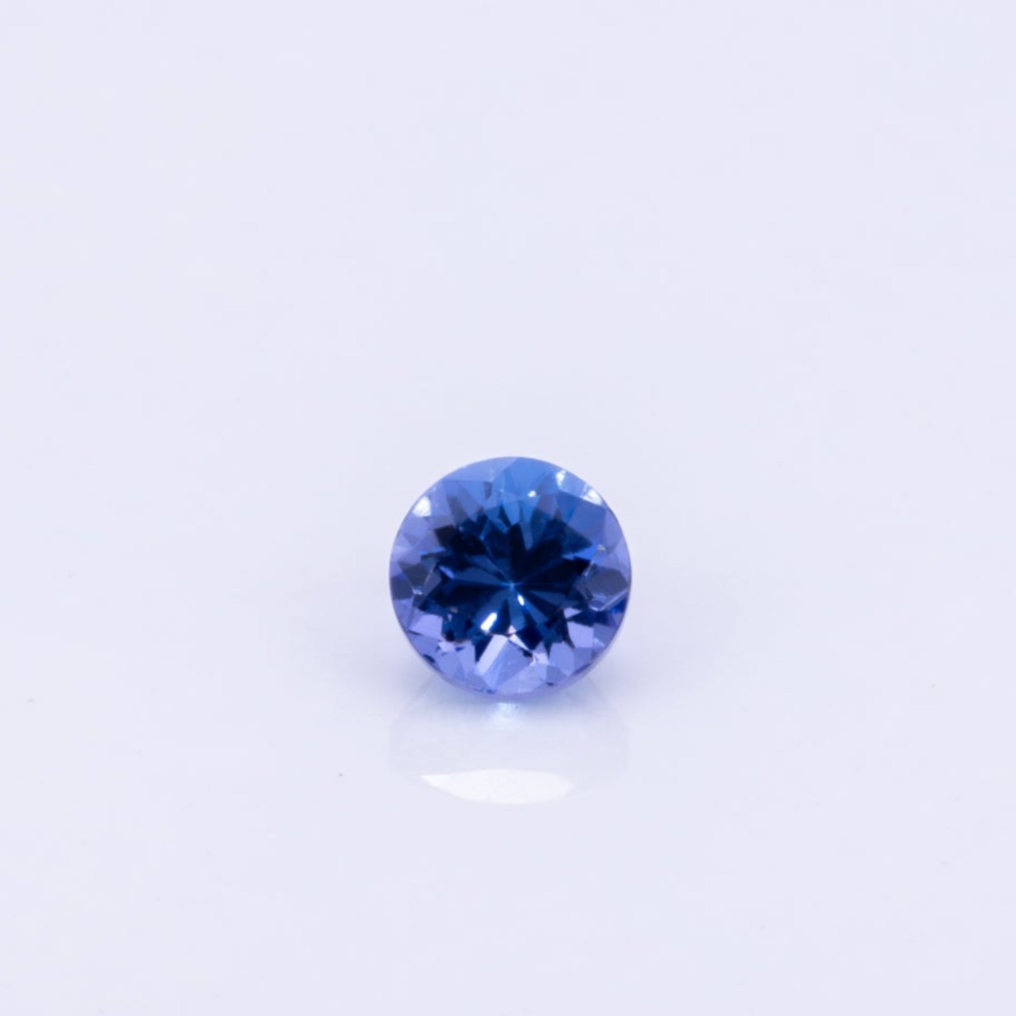 0.32ct aaa tanzanite round 4mm loose blue gemstone