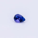 Natural Earth Mined AAA Tanzanite Pear 7x5mm 0.77cts – Heat Treated Loose Gemstone for a Custom Ring - One Stone