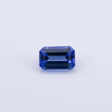 Natural Earth Mined AAA Tanzanite Emerald Cut 6x4mm 0.46cts – Heat Treated Loose Gemstone for a Bespoke Setting - One Stone