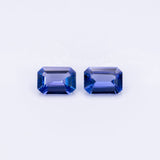 Natural Earth Mined Tanzanite Emerald Cut 6.8x4.9mm 0.90cts – Heat Treated Loose Gemstone for Custom Ring or Pendant - One Stone