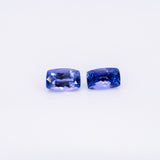 Natural Earth Mined Tanzanite Cushion 8.1x5.1mm 1.64cts – Heat Treated Loose Gemstone for a Custom Ring - One Stone
