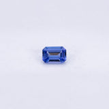 Natural Earth Mined AAA Tanzanite Emerald Cut 8x6mm 1.58cts – Heat Treated Loose Gemstone for Custom Jewelry - One Stone