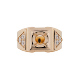 Handcrafted Solid 14K Gold Ring Setting with Diamond Accents – Elegant Fine Jewelry Design