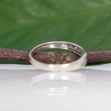 10K white gold diamond estate band