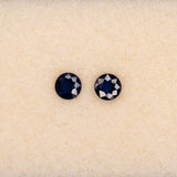 0.19 carat natural blue sapphire round 3.5mm loose gemstone – view 2