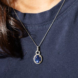 14K white gold tanzanite pendant