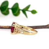 Previously Loved Madagascar Ruby Ring | Cushion 12x10mm