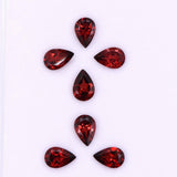 Natural Pear Cut Red Garnet – Calibrated Loose Faceted Gemstone for Jewelry Making