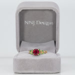 14K yellow gold madagascar ruby ring