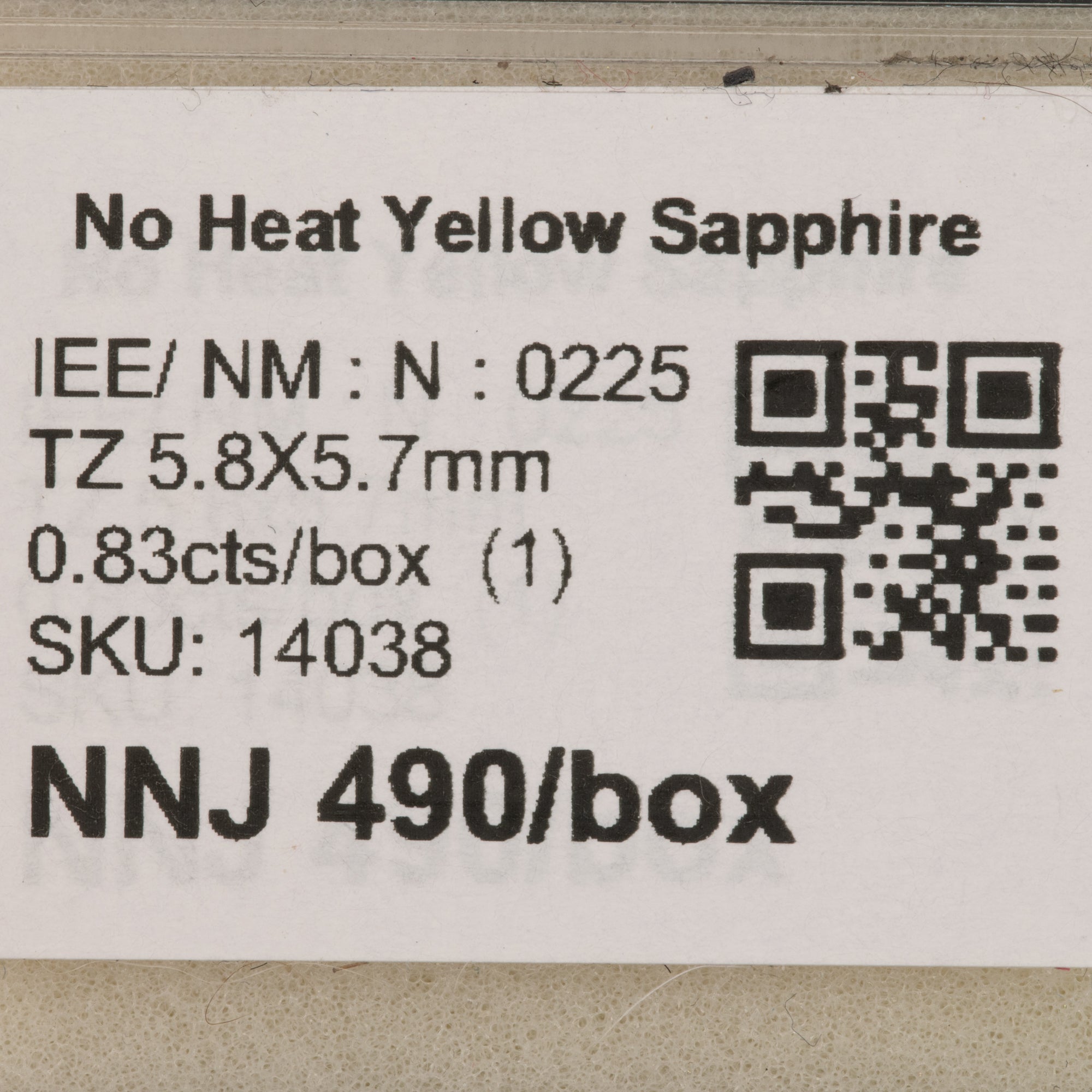 0.83 carat natural Ceylon yellow sapphire shield cut 5.8x5.7mm loose gemstone – view 2