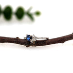 olivia 14k white gold ceylon sapphire diamond ring