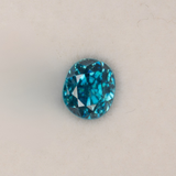Natural Cambodian Blue Zircon Oval Shape 7.9x6.5x5.6mm 3.28ct Loose Gemstone