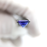 Fine Natural Vivid Violet-Blue Tanzanite 2.3 Ct Oval Cut 9×7 mm Loose Gemstone – Elegant Gem for Custom Jewelry