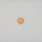 0.48 carat natural yellow sapphire, round 4.4mm loose yellow gemstone