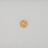 0.48 carat natural yellow sapphire, round 4.4mm loose yellow gemstone