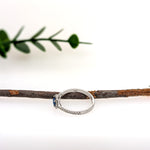 Lynn 14K White Gold 0.42cts AAA Ceylon Sapphire Diamond Ring | Round 4.5mm