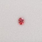 0.47 carat natural padparadscha sapphire, oval 5.2x4.1mm pink-orange loose gemstone