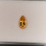 Natural Brazilian Imperial Topaz Pear Cut Loose Gem ~1.73cts - Rare Earth-Mined Gemstone