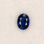 0.27 carat natural blue sapphire, oval 4x3mm loose gemstone