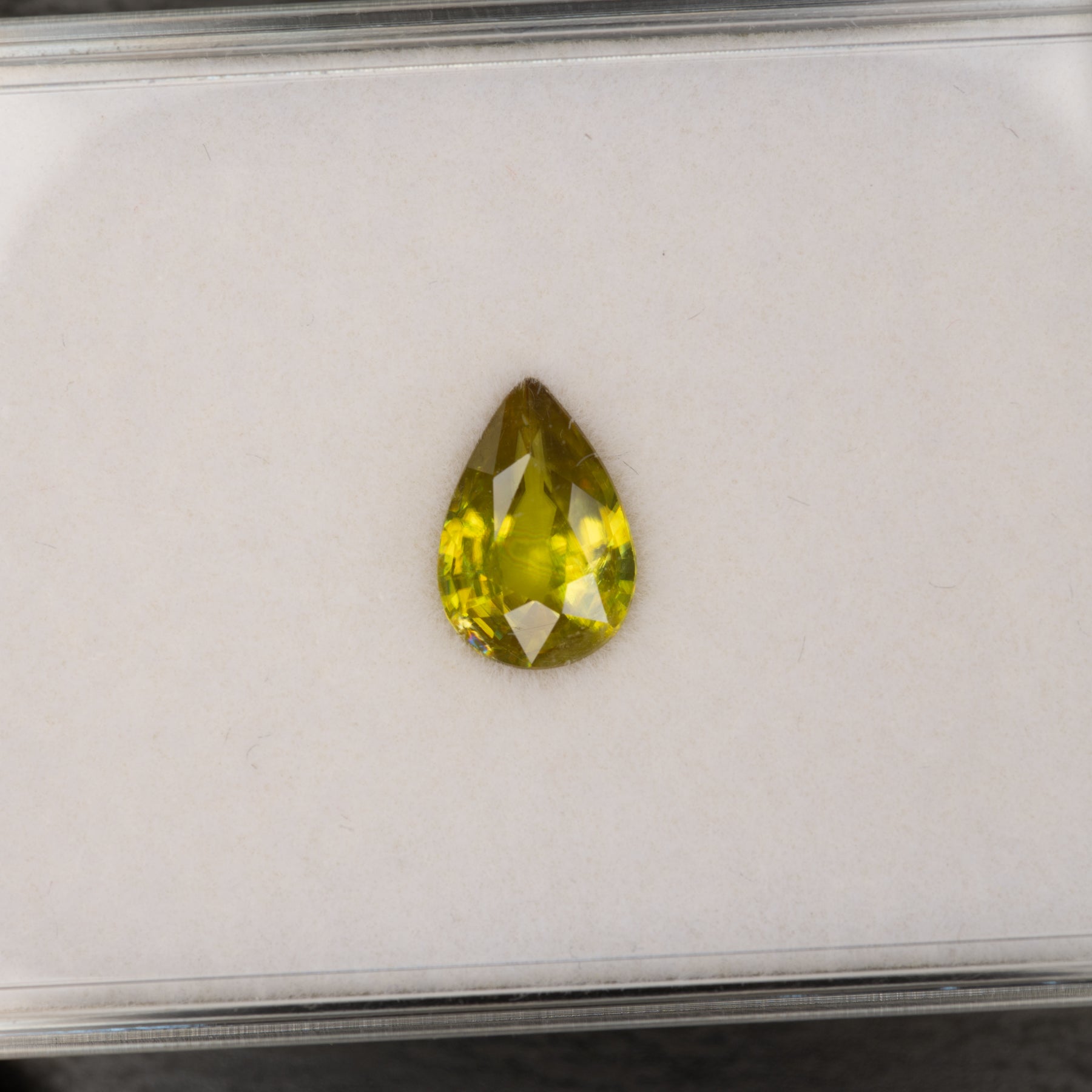 Sphene Pear Loose Gemstone 2.13 Carat