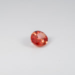 1.50 carat natural Ceylon padparadscha sapphire oval 8x6mm loose gemstone – view 2