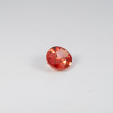 1.50 carat natural Ceylon padparadscha sapphire oval 8x6mm loose gemstone – view 2