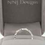 14K white gold diamond eternity band