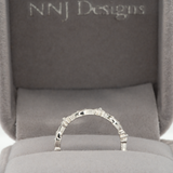 14K white gold diamond eternity band