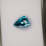 natural cambodian blue zircon pear loose gemstone