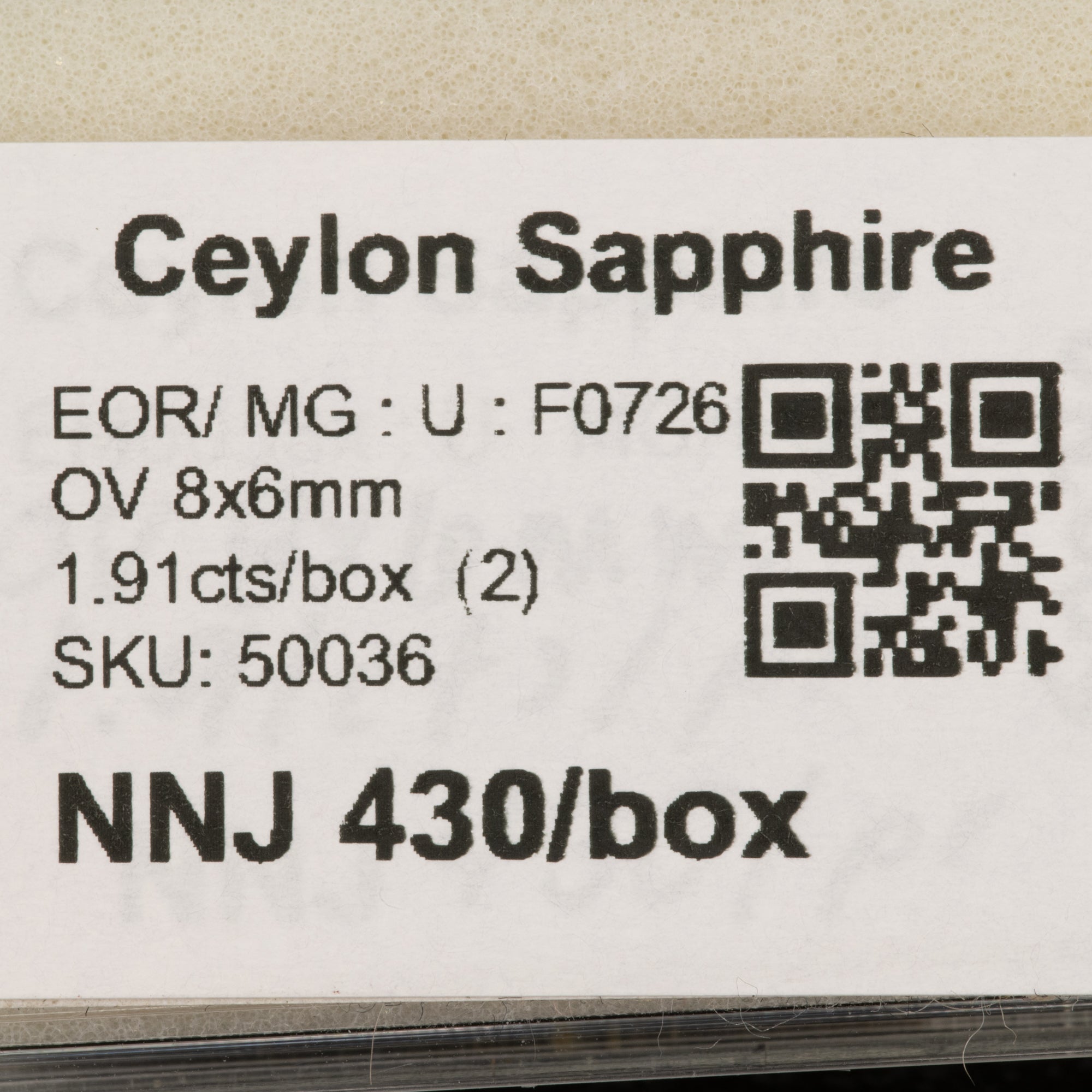1.20 carat natural Ceylon blue sapphire oval 8x6mm loose gemstone – view 2