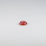 1.05 carat natural Ceylon padparadscha sapphire oval 6.7x5.5mm loose gemstone – view 4
