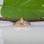 14K yellow gold imperial topaz ring