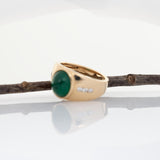 4Ct Natural Emerald Ring with Diamond Accents in Solid 14K Gold – Oval Cut 10.5x8.8mm Green Gemstone Statement Ring, Fine Luxury Jewelry