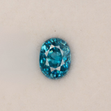 Natural Cambodian Blue Zircon Oval Shape 7.7x5.9x5.6mm 2.57ct Loose Gemstone