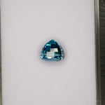 natural cambodian blue zircon oval loose gemstone