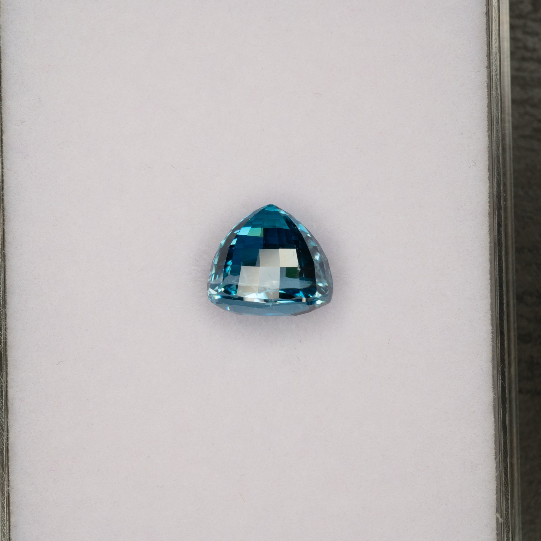 natural cambodian blue zircon oval loose gemstone