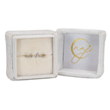 Natural Diamond Asymmetrical Band Ring in Solid 14K Gold – Unique Cluster Design, Modern Stackable Statement Ring