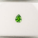 Rare Natural Tsavorite Garnet Pear Shape 8x6mm ~0.98cts – Untreated Green Garnet Gemstone