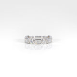 14K white gold lab grown diamond band