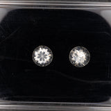 Natural Cambodian White Zircon Round Shape 7mm 1.78ct Loose Gemstone