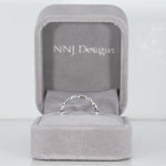14K white gold lab grown diamond band