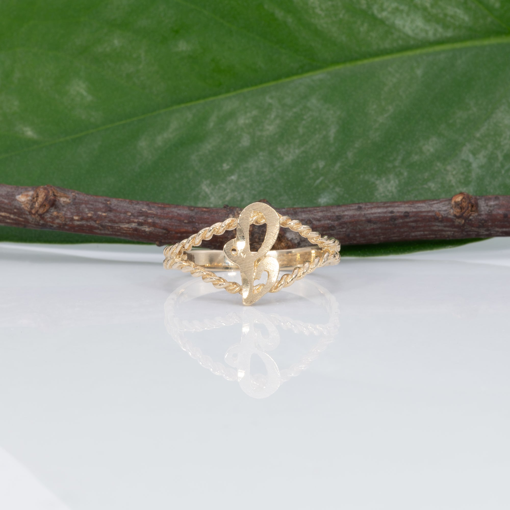 solid 14K yellow gold plain estate band