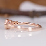 14K rose gold cor de rosa morganite ring