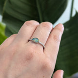 Jinal 14K White Gold Boulder Opal Diamond Ring