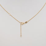 14K Yellow Gold Amethyst Necklace