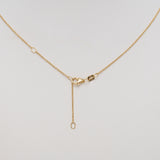 14K Yellow Gold Amethyst Necklace
