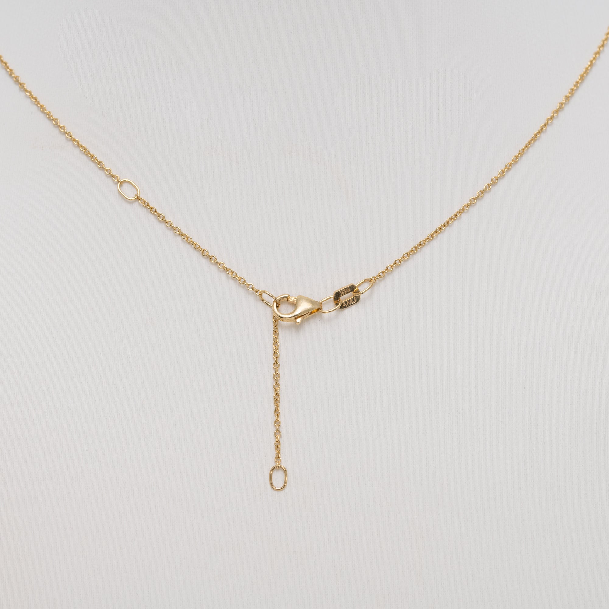 14K Yellow Gold Amethyst Necklace