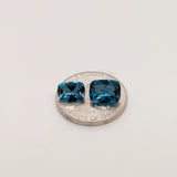 Elongated Cushion London Blue Topaz Loose Gemstone 6